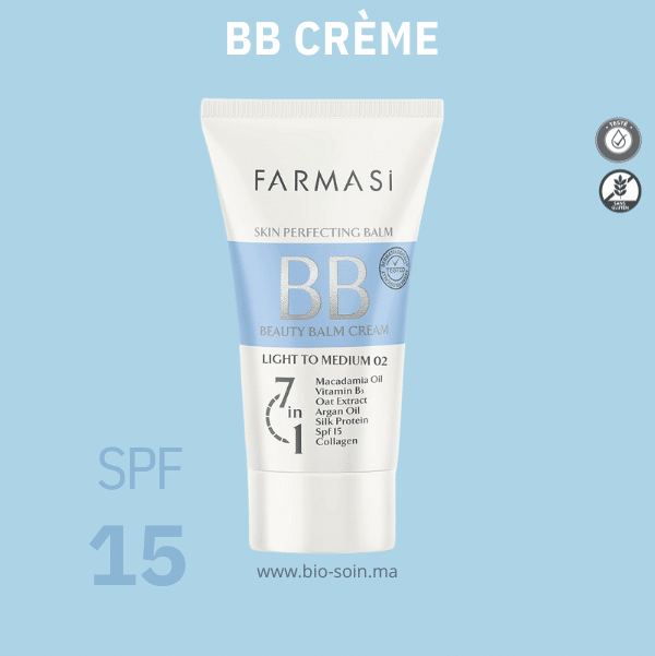 bb creme light to medium (02) farmasi