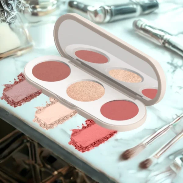 Application du produit sur le visage d’un modèle